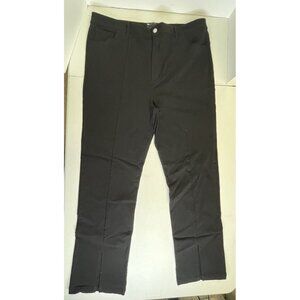 Asos Design Black Pants Women's Size 18 Curve Split Hem Goth Witchy